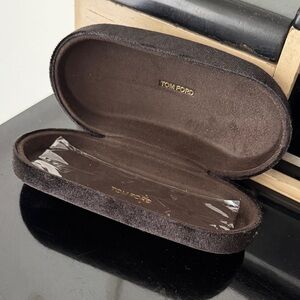 Tom Ford Dark Brown Eyeglass Case